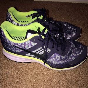 Purple Cheetah Water Repellent Nike Pegasus